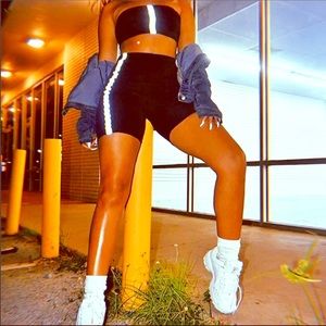 Neon 2 piece biker short set